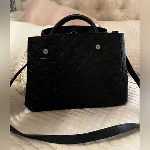 Black LV purse